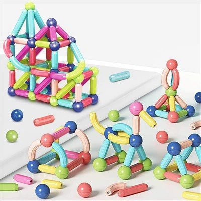 Súprava magnetickej tyče a loptičiek